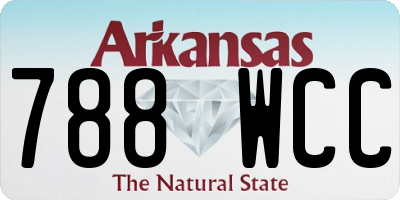 AR license plate 788WCC