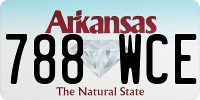 AR license plate 788WCE