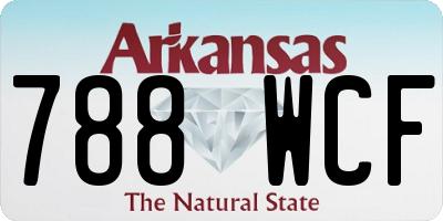 AR license plate 788WCF