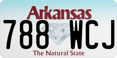 AR license plate 788WCJ
