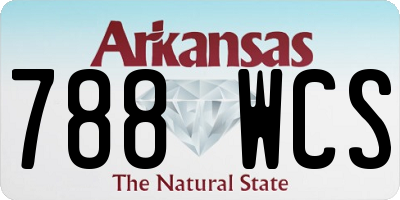 AR license plate 788WCS