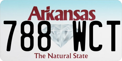 AR license plate 788WCT