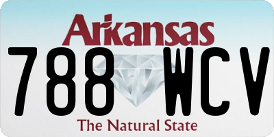 AR license plate 788WCV