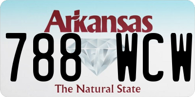 AR license plate 788WCW
