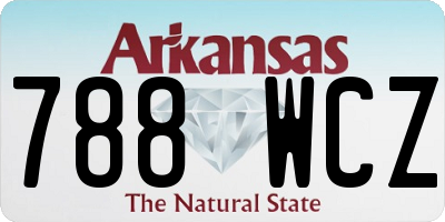 AR license plate 788WCZ