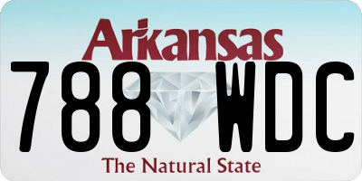 AR license plate 788WDC