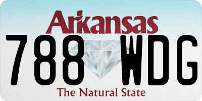 AR license plate 788WDG