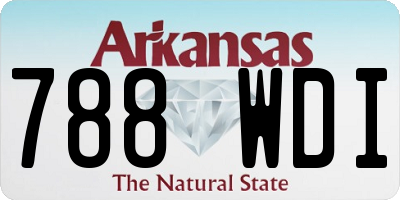 AR license plate 788WDI