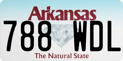 AR license plate 788WDL