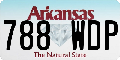 AR license plate 788WDP