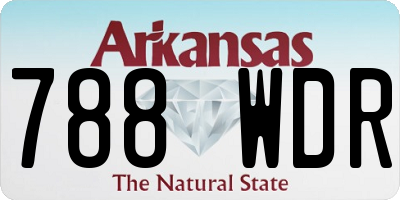AR license plate 788WDR