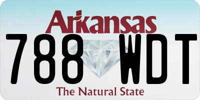 AR license plate 788WDT