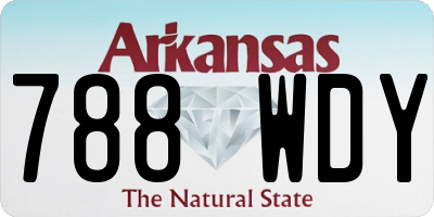 AR license plate 788WDY