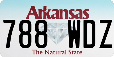 AR license plate 788WDZ