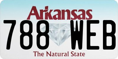 AR license plate 788WEB