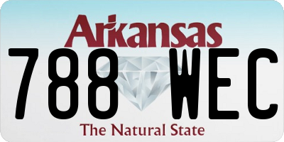 AR license plate 788WEC