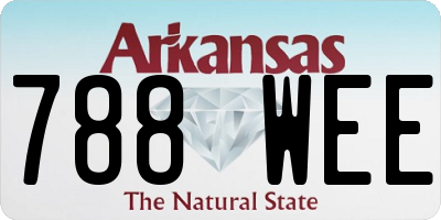 AR license plate 788WEE