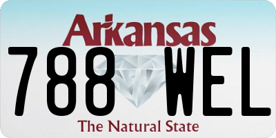 AR license plate 788WEL