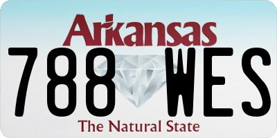 AR license plate 788WES