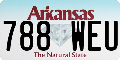 AR license plate 788WEU