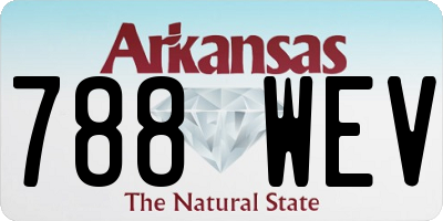 AR license plate 788WEV