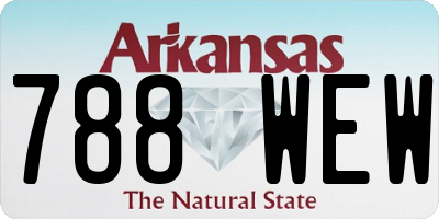 AR license plate 788WEW
