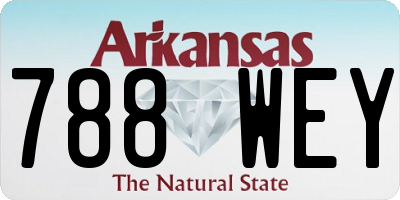 AR license plate 788WEY