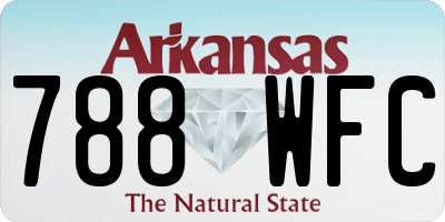 AR license plate 788WFC