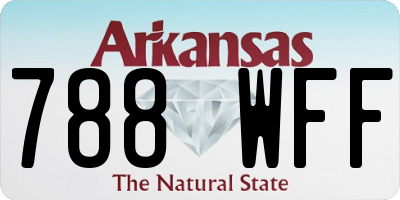 AR license plate 788WFF
