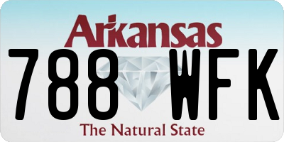 AR license plate 788WFK