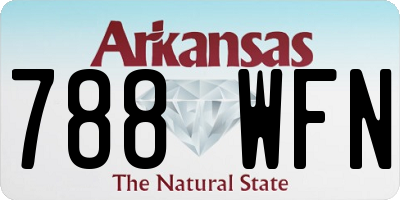 AR license plate 788WFN