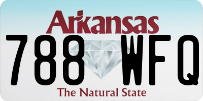 AR license plate 788WFQ