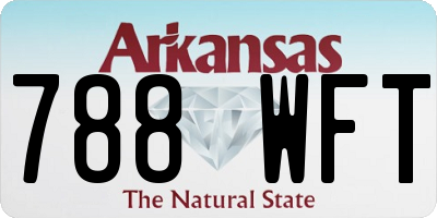 AR license plate 788WFT