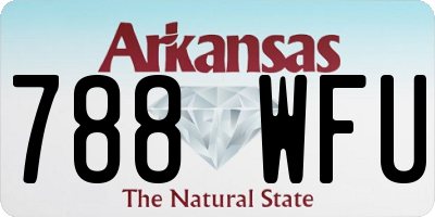 AR license plate 788WFU
