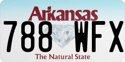 AR license plate 788WFX