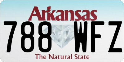 AR license plate 788WFZ