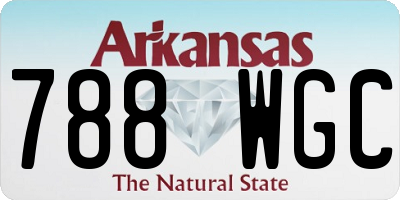 AR license plate 788WGC