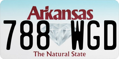 AR license plate 788WGD
