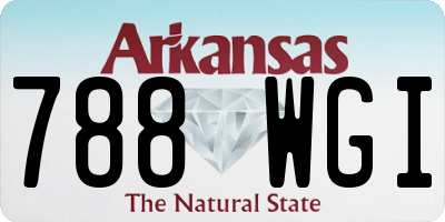 AR license plate 788WGI