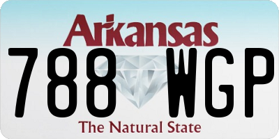 AR license plate 788WGP