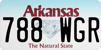 AR license plate 788WGR