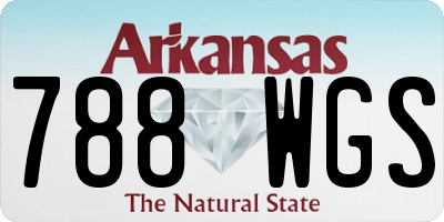 AR license plate 788WGS