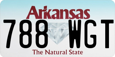 AR license plate 788WGT