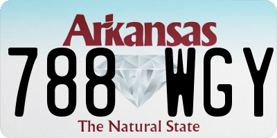 AR license plate 788WGY