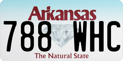 AR license plate 788WHC