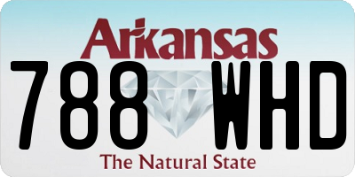 AR license plate 788WHD
