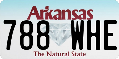 AR license plate 788WHE