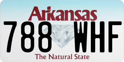 AR license plate 788WHF