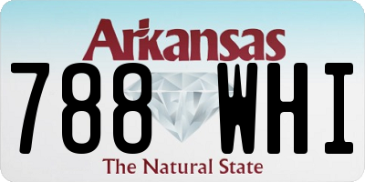 AR license plate 788WHI