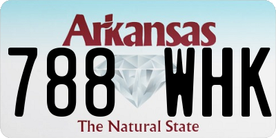 AR license plate 788WHK